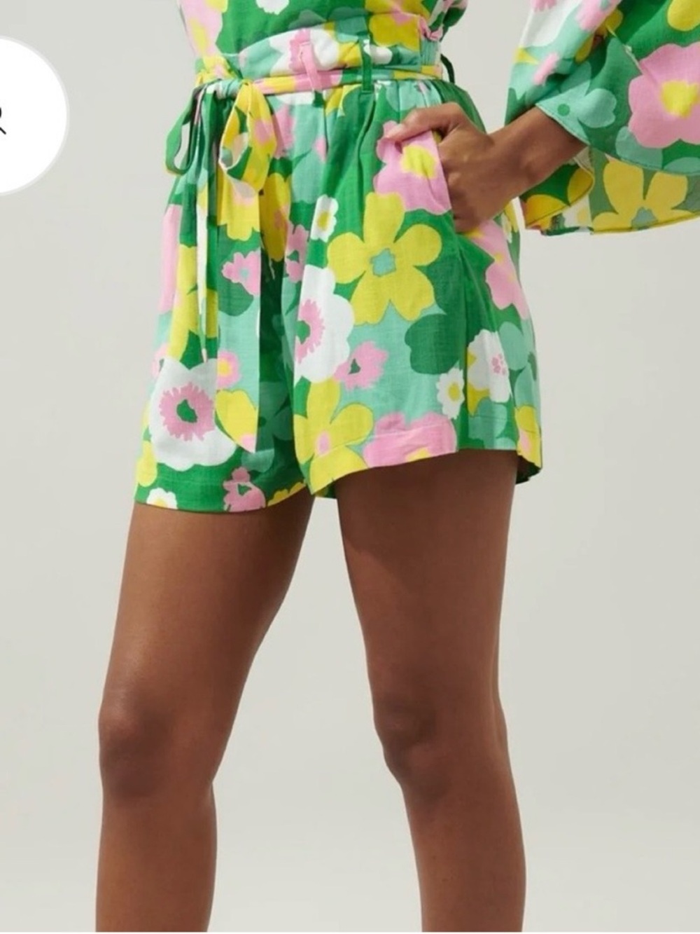 new Wrenly Floral High Waisted Shorts